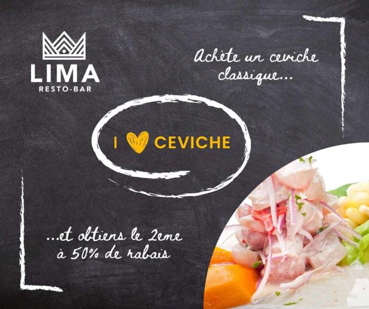 Savoureux ceviche Lima Québec